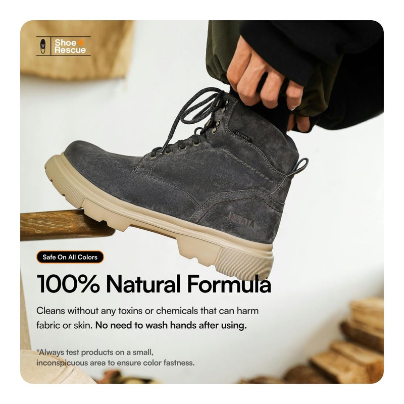 Boot Rescue ShoeRescue All-Natural Cleaning Wipes. Remove Dirt & Surface Stains from Leather & Suede Shoes & Boots. Box of 10 Individually Wrapped Wipes. - Image 3